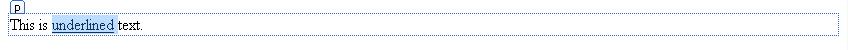 Underlined Word with Auto Style Application