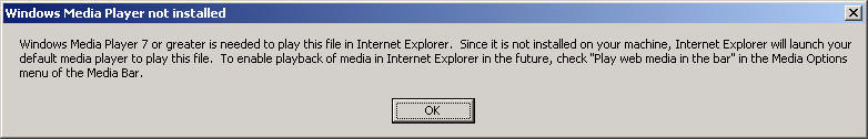 Windows Media Player not installed